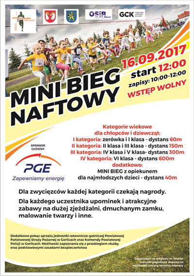 Plakat Mini Bieg Naftowy 2017 v2